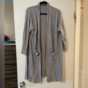 West Kei Long Cardigan in Gray, size 1X